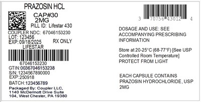 Label (70756 430 12 Prazosin HCl 2mg 67046 1532 30)